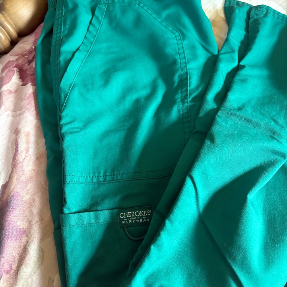 Cherokee Green Scrub Pants